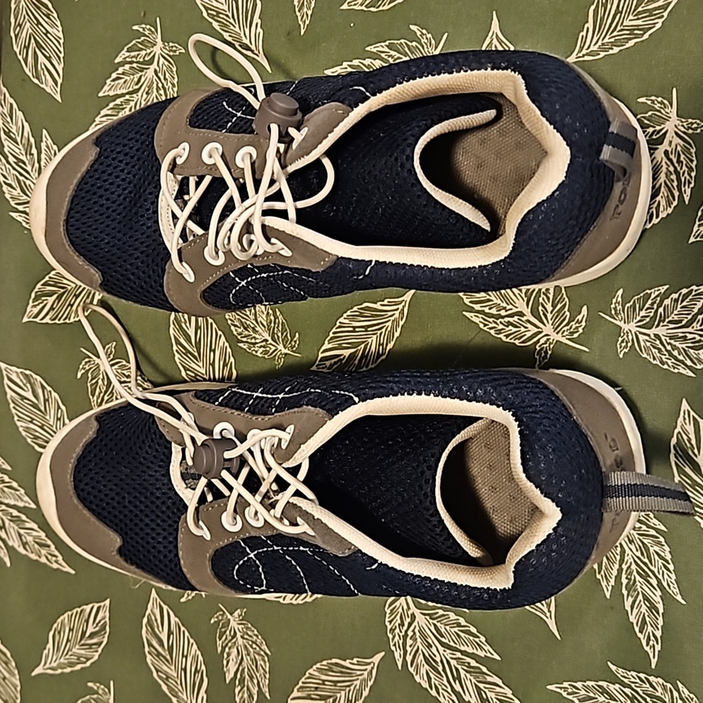 Navy blue and gray